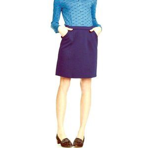 Boden Sixties Miniskirt Eggplant Purple Pockets 6